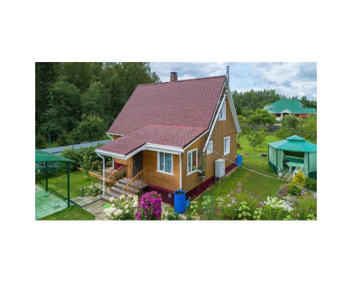 Черепица гибкая Технониколь Shinglas Фазенда красный (1кв.м.)