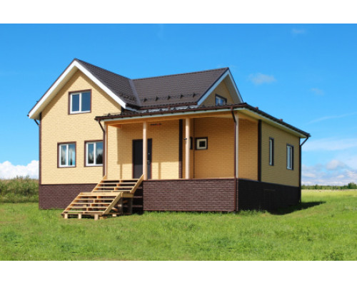 Фасадная панель Grand Line Колотый камень Классика шоколадный