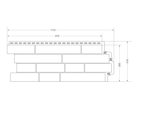 Фасадная панель Grand Line Сланец Классика бежевый