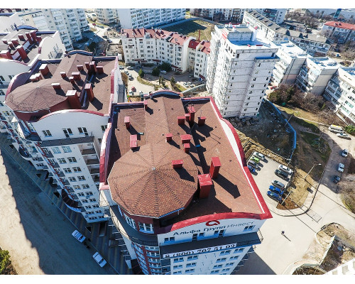 Черепица гибкая Docke Pie Стандарт Сота красный (1 кв.м)