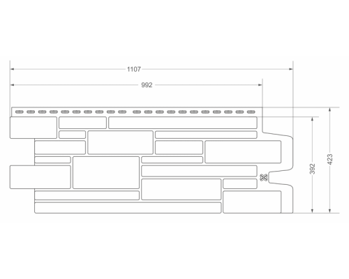Фасадная панель Grand Line Камелот Классика бежевый